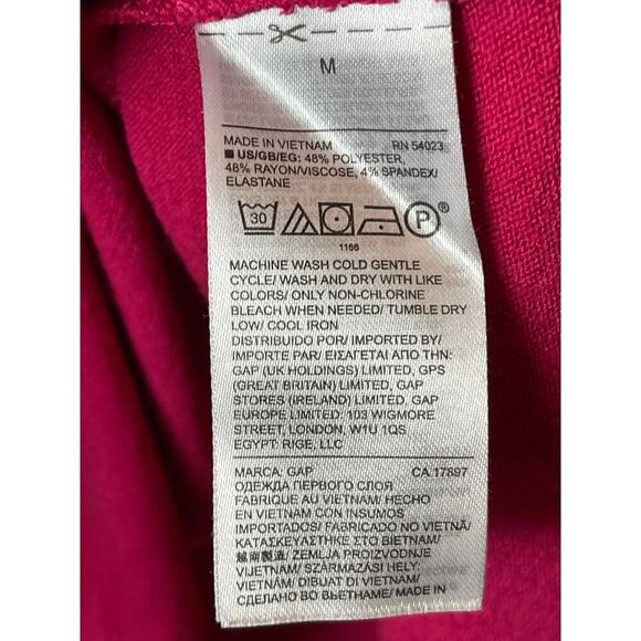 Gap Pink Sleeveless Knit Flowy Shirt Top Women's Size M - Picture 4 of 4